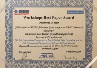 MCN연구실, IEEE Workshops Best Paper Award(IEEE FMEC2018 & SDS2018)